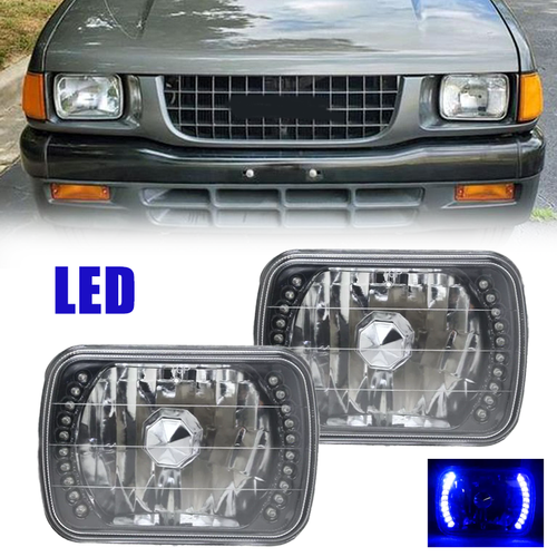 1984-1995 Isuzu Pickup 5x7 Blue LED Headlight Pair