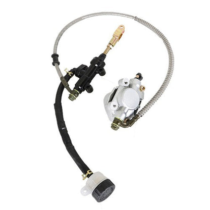 Rear Hydraulic Brake Assembly Caliper Master Cylinder For Go Kart Golf Cart ATV