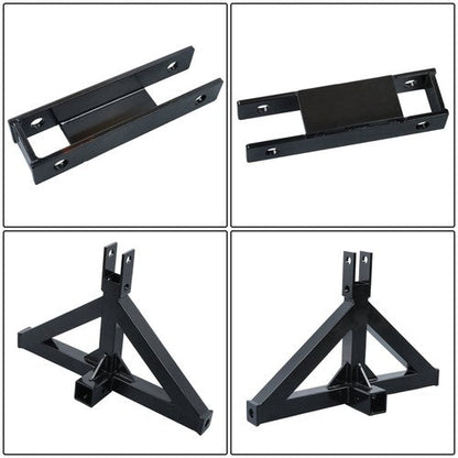 Quick Hitch Multi Compatible with Towing Hook 3 Point Trailer Hitch 2 Receiver