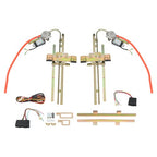 Set 2 Door Street Hot Rat Rod Flat Glass Power Window w/ Switches Wiring NEW