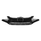 Front Hatchback Grille Assembly for 2015-2017 for Honda Fit Jazz Black