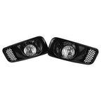 For 1999-2000 Honda Civic JDM Bumper Clear Halogen Lens Fog Lights Lamps Pair