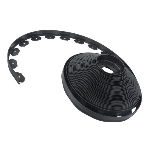 Garden Edging Landscape Edging with 64 8in Spikes for Lawn 1.5 Inch 100FT Black