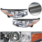Front Headlights Headlamps For Toyota Highlander 2014-2016 Left+Right Side Clear