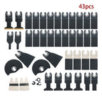 43 PCS Oscillating Saw Blades Multitool Kit for Wood/Metal/Plastics Cutting