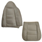 Leather Seat Cover Tan Front Left Driver Bottom Top for 2001 for Ford F250 F350