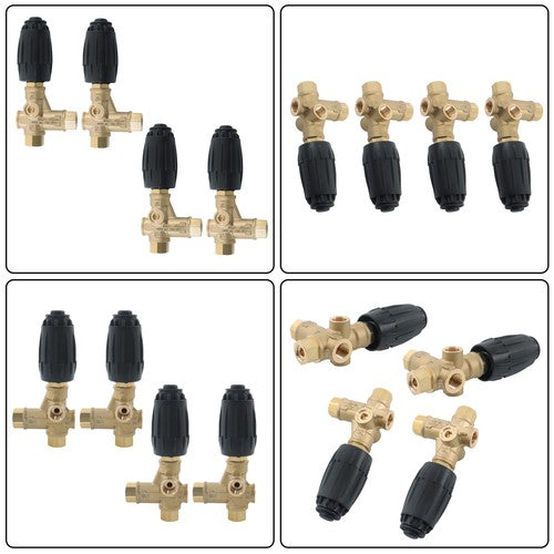 4 Pack Unloader Valve VRT3-310 8GPM 3/8" FNPT 4350PSI Pressure Washer Pump