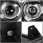 Pair Set For Dodge Challenger 2015-2018 Headlight Replacement Halogen Clear Lens