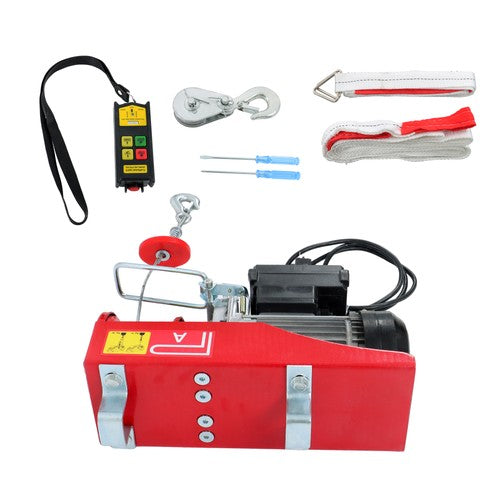 110V 880lbs Automatic Lift Electric Hoist with 328ft Wireless Remote Control