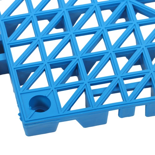 55PCS 12 x 12in Interlocking Drainage Floor Tiles Modular Interlocking Tile Blue