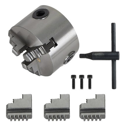 K11-80 Self-centering Lathe Drilling Part 80mm 3 Jaw Lathe Chuck Manual Chuck 3"