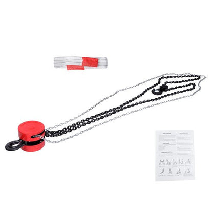 3 Ton/6600 lbs Capacity 10FT Come Along Hand Chain Hoist G80 Galvanized Chain