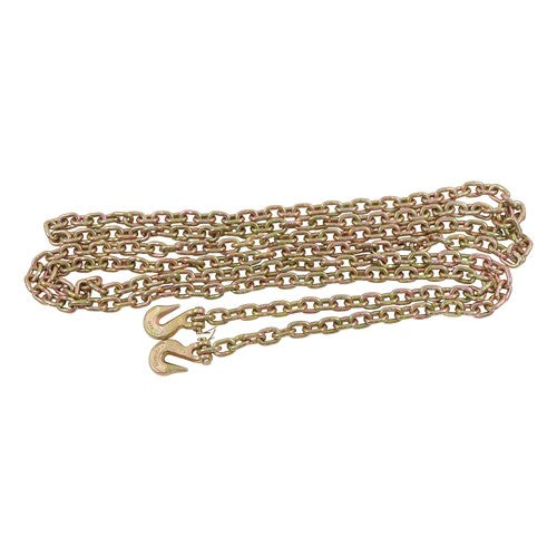 2PC 5/16" x 20' G70 Chains Tow Chain Binder Tie Down Flatbed Truck Trailer Chain
