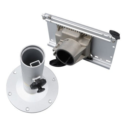 Aluminum Marine Seat Pedestal 13"-19" Adjustable Height Locking With Slide Base
