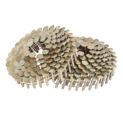7/8" × 0.12" × 3/8" 15 Degree Galvanized Coil Roofing Nails 7200 Pack