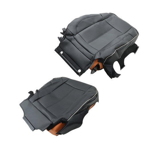 Black For Hummer H3 2006  2007-2010 Passenger Seat Cushion And Backrest Leather