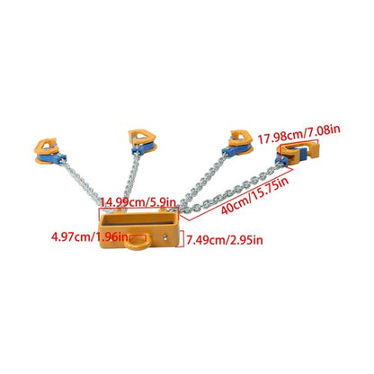 Chain Drum Lifter 4400 lbs Loading Capacity for 55 Gallon Drums Forklift Hoist