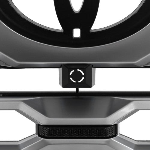 Front Upper Grille Brushed Satin Aluminum for Toyota Tundra 2022-2024 Platinum