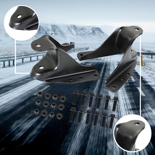 2PCS Rear Leaf Spring Forward Shackle Bracket Hanger Pair For Ford F350 1990-97