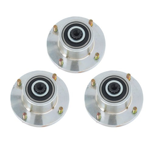 125981 605380 3pcs Blade Spindle For Hustler Fastrak Raptor SDX SD 48" 54" 60"