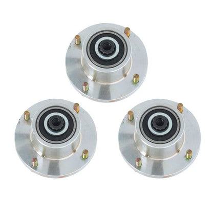 125981 605380 3pcs Blade Spindle For Hustler Fastrak Raptor SDX SD 48" 54" 60"