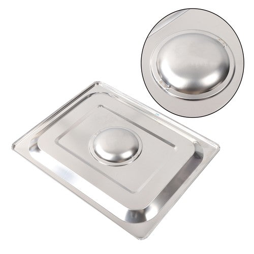 Restaurant Steam Table Pans 4 Pack 1/2 Size 6 Inch Deep Thickened with Lid