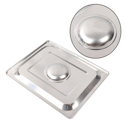Restaurant Steam Table Pans 4 Pack 1/2 Size 6 Inch Deep Thickened with Lid