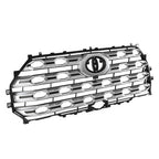 Fit Toyota Tundra 2022-2024 Platinum Brushed Satin Aluminum Front Upper Grille