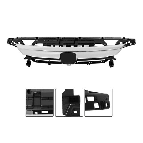 Factory Style Front Bumper Upper Grille Grill Plastic For Honda Accord 2021-2023
