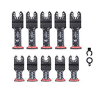 Oscillating Multitool Blades Kit 10 PCS Japanese Tooth Saw Blades Extra-Long