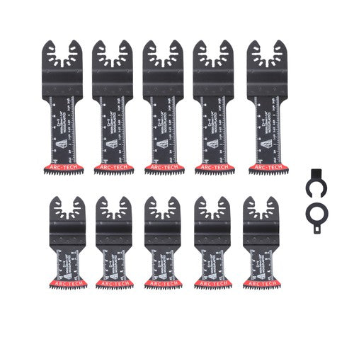 Oscillating Multitool Blades Kit 10 PCS Japanese Tooth Saw Blades Extra-Long