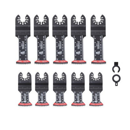 Oscillating Multitool Blades Kit 10 PCS Japanese Tooth Saw Blades Extra-Long