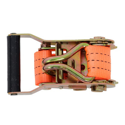 10 Pack 1.5" x 20' 4000lbs Ratchet Straps W/ J Hook Heavy Duty Orange Tie Downs