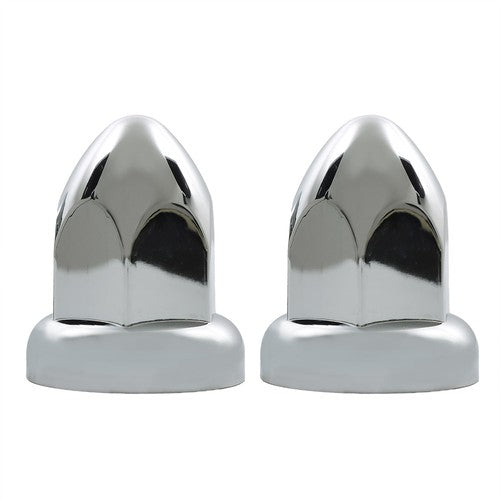 40pcs ABS Chrome 33mm Push-on Bullet Flanged Lug Nut Covers for Semi Trucks