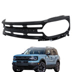 For Ford Bronco Sport 2021-2023 Front Bumper Upper Grille Durable Plastic Black