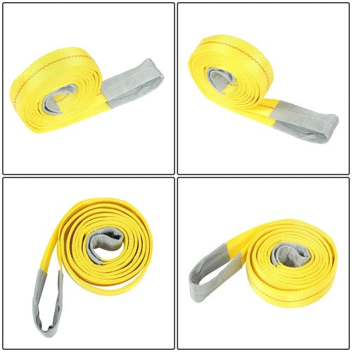 4Pack 10ft × 2in Lift Sling Straps Heavy Duty Lifting Slings Web Sling 14000lbs