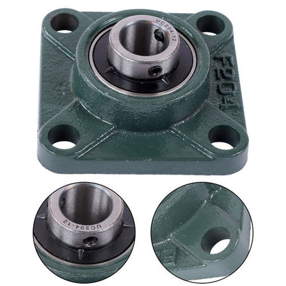 10 Pcs UCP204-12 Pillow Block Flange Bearing 3/4" Bore 4 Bolt Solid Base