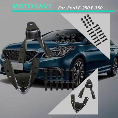 2Pcs Rear Leaf Spring Forward Shackle Bracket Hanger For 83-97 Ford F-250 F-350