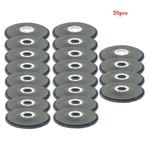 20 Pcs 4.5" x 7/8" 80 Grit Flap Discs Grinding Wheels T29 for Angle Grinder