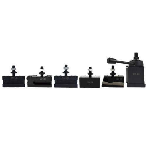 6Pcs 6- 12" AXA 250-111 Wedge Type Quick Change Tool Post Holder Set For Lathe