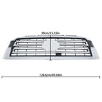 Front Bumper Upper Grille Chrome New Fit For Toyota Sequoia 2018 19-22 Plastic