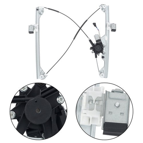 1 Pair Window Regulator w/ Motor For Chevy Silverado GMC Sierra 2007-2014
