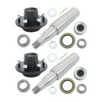 2 Sets 6 on 5.5" Trailer Axle Kit For 6000 lbs axles Idler Hub Kit #42 Spindle
