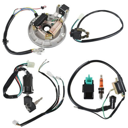 New Wiring Harness Loom Ignition Coil CDI Magneto Stator 50-140cc Dirt Pit Bike