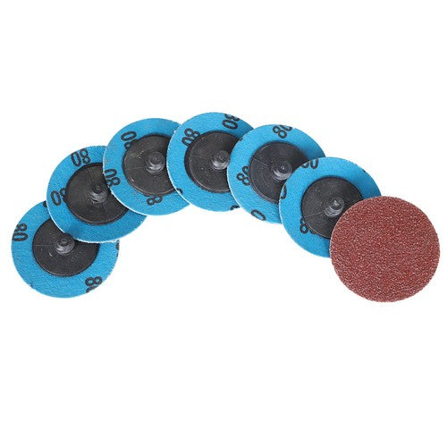71PCS 2" Roll Lock Sanding Discs Set W/ 1/4 Holder Die Grinder Quick Change Disc