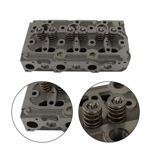 Complete Cylinder Head Assy Valves & Full Gasket Set for Kubota D750 Engine