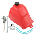 For Honda ATC185 980 ATC185S ATC200 ATC200M Red Fuel Tank w/Cap and Fuel Petcock