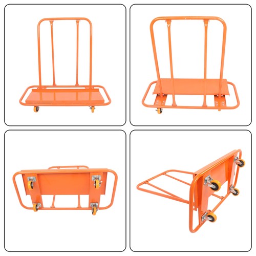 Handling Sheetrock Sheet Panel With Safety Belts Drywall Sheet Cart 3000Lbs