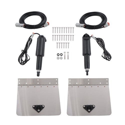 15001-101 9"x12" Standard Boat Trim Tab Kit 12V No Switch For 16-25 Foot Vessels