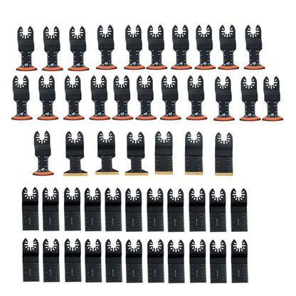 Tool Blades Curved Edge Oscillating Saw Blades 50PCS Titanium Oscillating